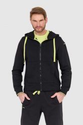 BLAUER Czarna rozpinana bluza z kapturem. Czarne bluzy męskie Blauer USA, l, bez wzorów, z kapturem. W wyprzedaży za 299.99 zł.