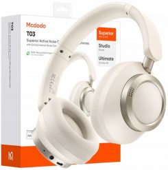 Słuchawki Mcdodo MCDODO SŁUCHAWKI BEZPRZEWODOWE NAUSZNE BLUETOOTH Z MIKROFONEM ANC BEŻOWE. Brązowe słuchawki bezprzewodowe Mcdodo. Za 219.99 zł.