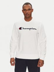 Champion Bluza 220727 Biały Slim Fit. Białe bluzy męskie Champion, m, bez wzorów, z bawełny, bez ramiączek, bez kaptura. Za 139.99 zł.
