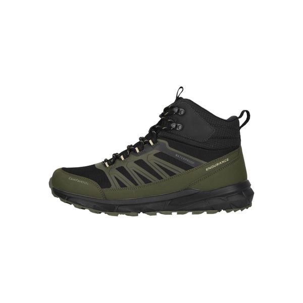 Wodoodporne buty trekkingowe Endurance Ferill. Czarne buty zimowe męskie Endurance, bez wzorów, bez obcasa, bez zapięcia. Za 338.00 zł.
