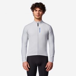 Kurtka zimowa na rower szosowy Van Rysel RCR Racer 2. Szare kurtki sportowe męskie VAN RYSEL, na zimę, l, bez wzorów, z materiału, bez kaptura, rowerowe. Za 279.99 zł.