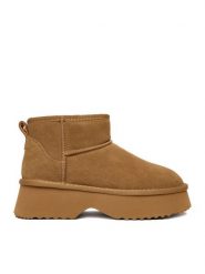 Badura Śniegowce EO-ANIKA-TS6302-01 Brązowy. Brązowe śniegowce damskie Badura, ze skóry, bez zapięcia. Za 279.99 zł.