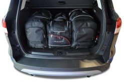 Torby Do Bagażnika Ford Kuga 2012-2019 4Szt Kjust. Czarne torby podróżne damskie KJUST, bez wzorów, z kauczuku. Za 1,196.00 zł.