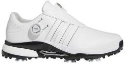 Buty do gry w golfa Adidas Tour360 24 BOA (męskie, roz. EU42, białe). Białe buty sportowe męskie Adidas, bez wzorów, bez zapięcia, na golfa. Za 913.50 zł.