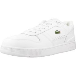 Tenisówki Lacoste Model T-clip Set Kolor Biały. Białe trampki męskie Lacoste, bez wzorów, z materiału, bez zapięcia. Za 548.50 zł.