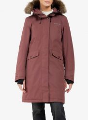Płaszcz ocieplany damski Didriksons Erika Parka 3. Czerwone płaszcze damskie Didriksons, m, bez wzorów, z syntetyku, bez kołnierzyka, bez kaptura. Za 846.99 zł.