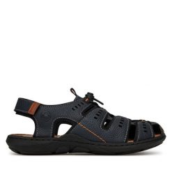 Sandały Rieker. Czarne sandały męskie Rieker, bez wzorów, bez zapięcia. Za 279.99 zł.