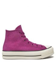 Converse Trampki Chuck Taylor All Star Lift Platform Hi A11143C Różowy. Czerwone trampki i tenisówki damskie Converse, bez wzorów, ze skóry, bez zapięcia. Za 279.99 zł.