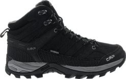 Buty trekkingowe męskie CMP Rigel Mid Trekking Shoe Wp Nero/Grey r. 46 (3Q12947-73UC). Szare buty zimowe męskie CMP, bez wzorów, bez obcasa, bez zapięcia. Za 398.26 zł.