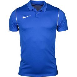 Koszulka treningowa męska Nike M Dry Park 20 Polo. Niebieskie koszulki sportowe męskie Nike, m, bez wzorów, bez ramiączek, do piłki nożnej. W wyprzedaży za 89.00 zł.