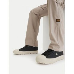 Trampki G-Star. Czarne trampki męskie G-Star, bez wzorów, retro, bez zapięcia. Za 126.99 zł.