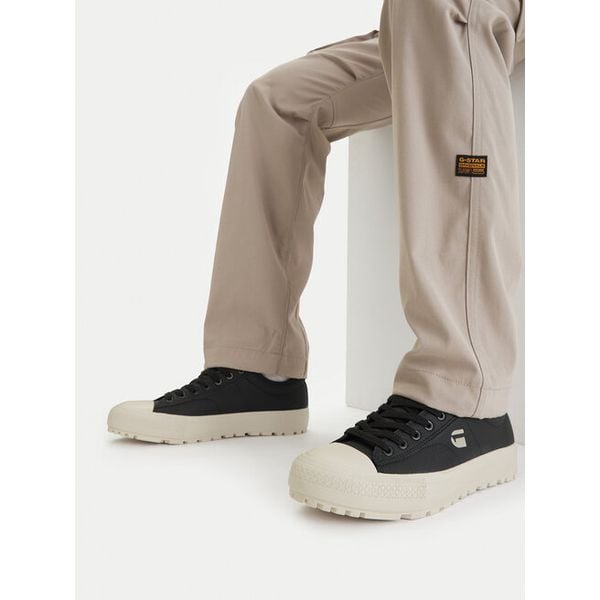 Trampki G-Star. Czarne trampki męskie G-Star, bez wzorów, retro, bez zapięcia. Za 126.99 zł.
