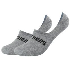 Skarpetki sportowe dla dorosłych 2PPK Mesh Ventilation Footies Socks. Niebieskie skarpetki damskie Skechers, bez wzorów, z meshu. Za 29.99 zł.