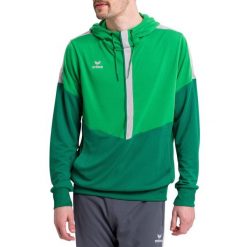 Bluza Erima Squad. Zielone bluzy sportowe męskie Erima, l, bez wzorów, z dresówki, z kapturem, na fitness i siłownię. Za 178.70 zł.