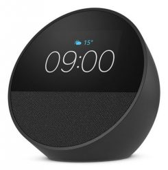 Amazon Echo Spot (2024) Black. Czarne głośniki przenośne Amazon. Za 336.99 zł.