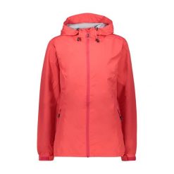 Kurtka przeciwdeszczowa damska CMP. Czerwone kurtki sportowe damskie Helly Hansen, xs, bez wzorów, bez ramiączek, bez kaptura, trekkingowe. Za 249.00 zł.