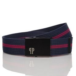 Pasek parciany PAOLO PERUZZI PW-24-105 cm granatowy. Niebieskie paski męskie Paolo Peruzzi, z jeansu, eleganckie. Za 34.99 zł.