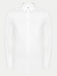Dolce&Gabbana Koszula G5EJ0T GG826 W0800 Biały Slim Fit. Białe koszule męskie Dolce&Gabbana, m, bez wzorów, z bawełny, biznesowe, bez kołnierzyka, bez ramiączek. Za 2,119.00 zł.