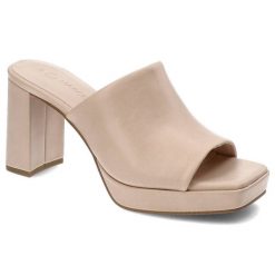 Beżowe Klapki Marco Tozzi Eleganckie Buty Na Obcasie. Brązowe klapki damskie Marco Tozzi, na lato, bez wzorów, z jeansu, eleganckie, bez obcasa, na obcasie, bez zapięcia. Za 199.00 zł.