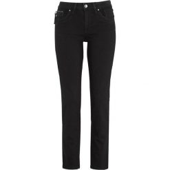 PULZ Dżinsy Karolina Highwaist Straight black denim female czarny W28/L30. Czarne jeansy damskie PULZ, bez wzorów, z denimu, klasyczne, z podwyższonym stanem. Za 479.00 zł.