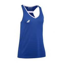 Tank top damski Play. Niebieskie topy damskie BABOLAT, xl, bez wzorów, bez kołnierzyka, bez ramiączek. Za 119.99 zł.