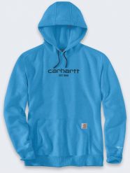 Bluza Carhartt Force Light Logo Engineer Blue. Niebieskie bluzy męskie Carhartt, m, bez wzorów, bez ramiączek, bez kaptura. Za 273.04 zł.