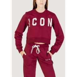 Bluza Kobieta ICON. Czerwone bluzy damskie ICON, bez wzorów, bez ramiączek, bez kaptura. W wyprzedaży za 254.20 zł.