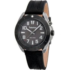 Zegarek męski Timberland TDWGP2201601, Quartz, 44mm, 5ATM. Szare, analogowe zegarki męskie Timberland, bez wzorów, z materiału, ze stali. Za 578.30 zł.