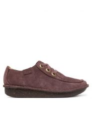 Clarks Półbuty Funny Dream 26329385 Fioletowy. Fioletowe półbuty damskie Clarks, bez wzorów, ze skóry, bez obcasa, na płaskiej podeszwie, bez zapięcia. Za 439.99 zł.