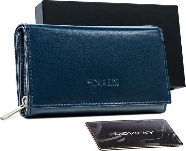 4U Cavaldi Klasyczny skórzany portfel damski z klapą na zatrzask Cavaldi NoSize. Portfele damskie 4U Cavaldi. Za 121.86 zł.