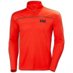 Pullover 1/2 zip Helly Hansen hp. Czerwone bluzy sportowe męskie Helly Hansen, m, bez wzorów, bez kaptura. Za 283.45 zł.