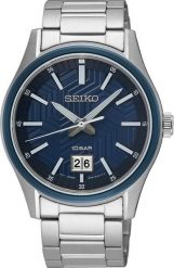 Zegarek Seiko Zegarek męski Seiko SUR559P1 srebrny. Szare zegarki męskie Seiko, bez wzorów, srebrne. Za 2,254.22 zł.