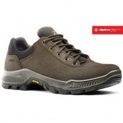 Buty Trekkingowe dla dorosłych Alpina Prima Low Vibram. Brązowe buty zimowe męskie Alpina, bez wzorów, bez obcasa, bez zapięcia. Za 550.00 zł.
