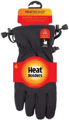 Rękawiczki softshell Heat Holders Revelstoke, czarne. Czarne rękawiczki męskie HEAT HOLDERS, na zimę, bez wzorów, z elastanu. Za 246.99 zł.