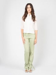 Patrizia Pepe Spodnie | 8P0475/A210 | Kobieta | Zielony. Zielone spodnie materiałowe damskie Patrizia Pepe, bez wzorów, z elastanu, eleganckie, z podwyższonym stanem. W wyprzedaży za 299.00 zł.