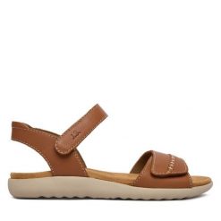 Sandały Josef Seibel. Brązowe sandały damskie Josef Seibel, bez wzorów, bez obcasa, na płaskiej podeszwie, bez zapięcia. Za 379.99 zł.