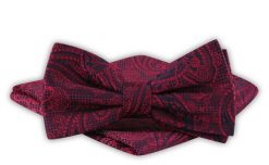 Mucha Męska z Poszetką - Alties - Czerwień, Wzór Orientalny. Czerwone krawaty i muchy Alties, bez wzorów, eleganckie. Za 54.00 zł.