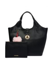 LOVE MOSCHINO Torebka JC4238PP0PKI0000 Czarny. Czarne shopperki damskie Love Moschino, bez wzorów, ze skóry, bez dodatków. Za 1,119.00 zł.