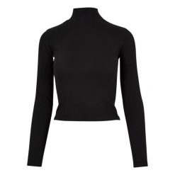 Damski sweter z wyciętymi plecami Urban Classics. Czarne swetry nierozpinane damskie Urban Classics, na zimę, bez wzorów, bez kołnierzyka, bez ramiączek. Za 168.00 zł.