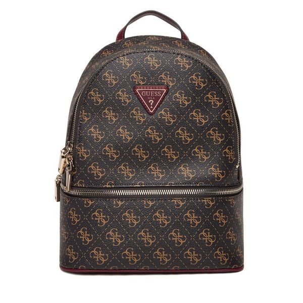 Plecak Guess. Brązowe plecaki damskie Guess, z aplikacjami. Za 639.99 zł.