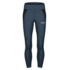 Damskie legginsy Head Tech. Niebieskie legginsy sportowe damskie Head, xl, bez wzorów, z elastanu, tenisowe. W wyprzedaży za 306.00 zł.