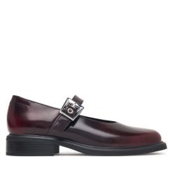 Półbuty Vagabond Shoemakers. Czerwone półbuty damskie Vagabond Shoemakers, bez wzorów, bez obcasa, na płaskiej podeszwie, bez zapięcia. Za 609.99 zł.