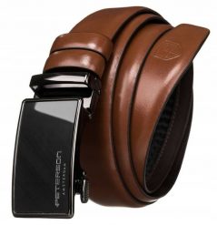 Pasek męski Peterson PTN A003 BROWN brązowy. Brązowe paski męskie Peterson, z jeansu. Za 79.99 zł.