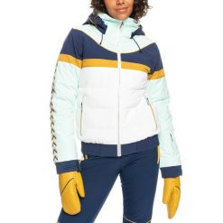 Kurtka snowboardowa damska ROXY Peak Chic Insulated. Białe kurtki sportowe damskie Roxy, na zimę, xl, bez wzorów, z poliesteru, bez ramiączek, bez kaptura, narciarskie. Za 837.00 zł.
