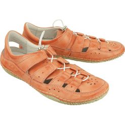 JANA 23605-20 orange, półbuty damskie. Pomarańczowe półbuty damskie Jana, na lato, bez wzorów, z gumy, bez obcasa, bez zapięcia. W wyprzedaży za 175.44 zł.