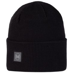 Czapka dla dorosłych Crossknit Beanie. Czarne czapki męskie Buff, bez wzorów. Za 149.99 zł.