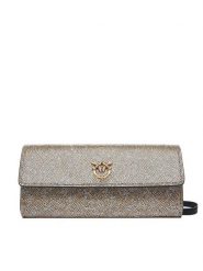 PINKO Torebka Love Tiny Brids Wallet C AI 25-26 PCPL 103765 A20D Złoty. Żółte listonoszki damskie Pinko, bez wzorów, z tworzywa sztucznego, bez dodatków. Za 1,149.00 zł.
