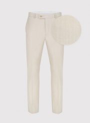 PAKO LORENTE – Beżowe spodnie garniturowe. Brązowe eleganckie spodnie męskie Pako Lorente, m, bez wzorów, z lycry, eleganckie. Za 499.99 zł.
