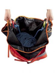 Plecak wspinaczkowy Petzl Kliff z płachtą na linę - red/rouge. Brązowe plecaki męskie PETZL, bez wzorów, z materiału. Za 253.05 zł.