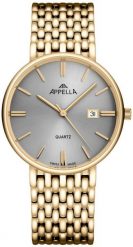 Zegarek męski Appella L12007.1117Q złoty. Żółte zegarki męskie Acappella, bez wzorów, złote. Za 1,290.00 zł.